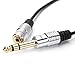 tisino 1/4 inch to 3.5mm Stereo Adapter Cable 6.35mm TRS Male to 3.5mm Female Quarter Inch Headphone Jack Converter AUX Connector Cable - 10 Inch