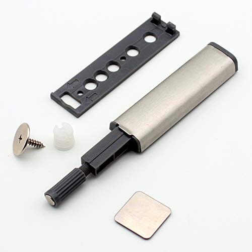 Cabinet Doors Catches Soft Close Damper Compact Adapter Rebound Device Stainless Steel Shell Hardware Hinge (12 Pack)