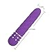 Waterproof Female Multi-Speed Purple Vibrating Dildo with Mini Bullet Vibrator as Bonus