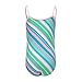 Girls One Piece Swimsuit Striped Hollow Out Ruffles Swimwear Bathing Suits