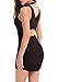 Vin beauty Women's Halter Backless Bandage Dress/Sexy Mini Dresses (Black, S)