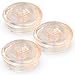 LeLuv 3-Pack Translucent Orange Replacement TPR Penis Pump Seals - Inside Diameter 1