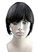 Dreambeauty Brazilian Full Human Hair Short Wigs for Black Women Pretty Wave Natural Black Color