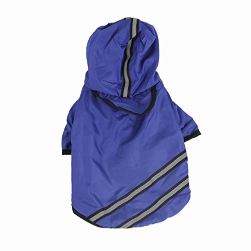 PAWZ Road Hunde Regenmantel Reflektierend mit Abnehmbaren Hut wasserdicht Regenjacke Regenkleidung Kostüm Hundemantel Hundebekleidung Hundejacke für kleine mittlere große Hunde