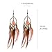 Women's Feather Earrings - Exotic Style Bohemian Style Earrings Big Earrings for Girls Women
