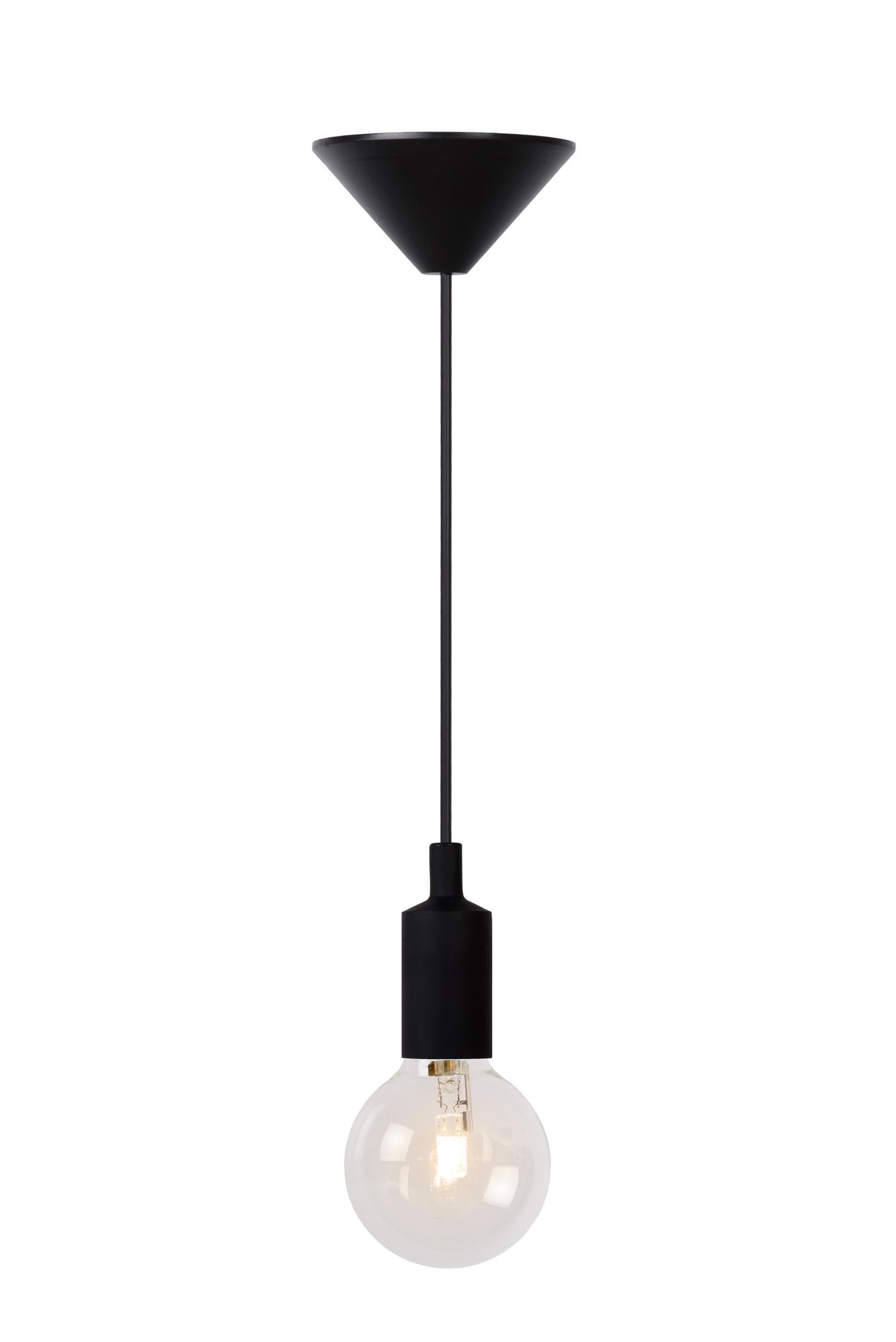 LUCIDE FIX - Pendant Light - Ø 10 cm - 1xE27 - Black