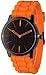 Geneva Orange w/ Black Silicone Jelly Watch