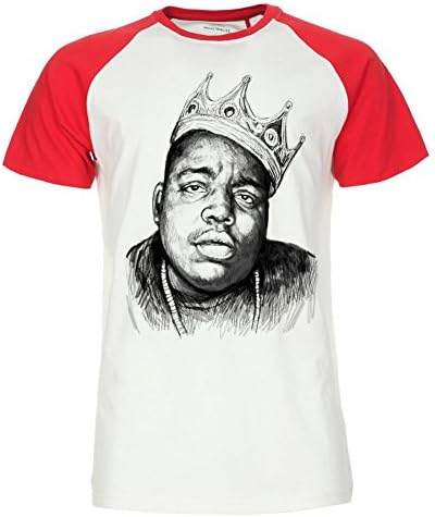 Palalula Women's Music The Notorious Big Biggie Smalls B.I.G. Tribute T-Shirt S Red-White
