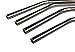 4 Bent Stainless Steel Straws Extra LONG fits compatible with 30 oz & 20 oz Yeti &Rtic Tumbler Rambler Cups - BonBon Drinking Straw