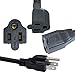 Orlich 20 Inch 1 to 3 Extension Cord Splitter Cable/Outlet Power Splitter Cord,Cable Strip Outlet Saver-16AWG Wire,UL Listed (1-to-3 Splitter Extention Cord)
