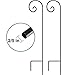 BEAU JARDIN Shepherd Hook 48 Inch 2 Pack No Assembly Required 2/5 Inch Heavy Duty Solid Metal Hanging Pole for Outdoor Garden Plant,Bird Feeder,Lanterns,Wedding Decor,Plant Baskets Wind Chimes