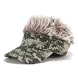 CNF CO Novelty Hair Visor Cap Adjustable Baseball