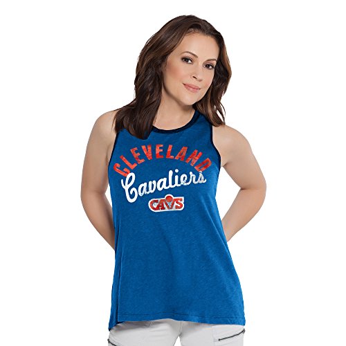 Touch by Alyssa Milano NBA Cleveland Cavaliers Women's Homerun T-Back Tank Top, Large, Royal