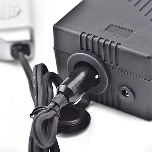 H HUKOER 10000mAh RechargeableLithium-ion Ba-ttery and DC-AC Car Inv-erter for All Oxy-gen Concen-trator ...
