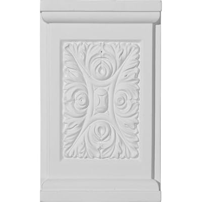 Ekena Millwork PB05X08X01ME 5 1/4-Inch W x 8 5/8-Inch H x 1 1/4-Inch P Medway Plinth Block