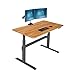 Vari Electric Standing Desk - Sit to Stand Desk - Push Button Memory Settings… (60, Butcher Block w/Crossbar)