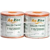 Ag-Rite Hay Baling Twine - 110 x 20,00 Ft - Orange - UV' Two Spools | Durable High Tensile - Round Hay Balers - Weather-Resistant - Made in USA - Baling, Wrapping and Guiding