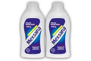 YAHVE - Polvo Mexsana para pies por 150gr, 5.29 oz (Pack 2) - Ayuda a Refrescar y Absorber Sudor -Mexsana Foot Powder - Tradi