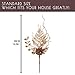 Valery Madelyn 6 Pcs Gold Glitter Christmas Picks with Artificial Pine Cone and Leaves for Christmas Tree Flower Arrangements Wreaths and Holiday Decorations- 12inch