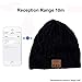 Onedayshop Unisex Wireless Beanie Knitted Winter Warm Music Hat with Built in Stereo Headphone Speaker (Black)