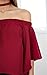Relipop Women's Off Shoulder Tops Fashion Shirt Casual Strapless Blouses (Small, Wine Red)