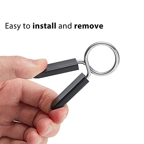 Hotop 1 Inch Dumbbell Spring Collars Barbell Clamps Sports Spring