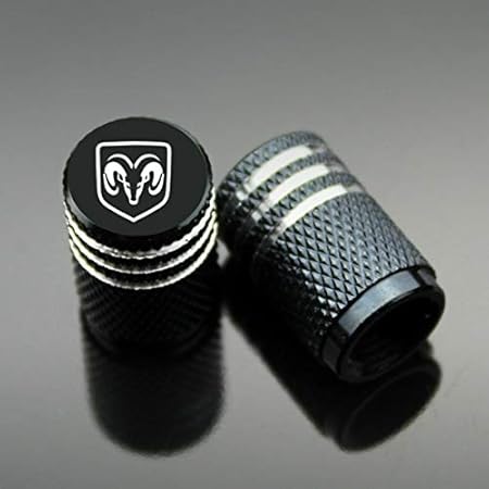 ZYFAOZHOU 4 Stück/Set Sport Styling Auto Zubehör Auto Rad Reifen Ventilkappen Fall für Dodge Dodge Ram Dodge Ladegerät Dodge 