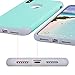 ULAK Slim Protective Case for iPhone Xs Max, Hybrid Soft Silicone Rubber Hard Back Cover Anti Scratch Bumper Case for Apple iPhone Xs Max 6.5 inch 2018 (Mint Green)