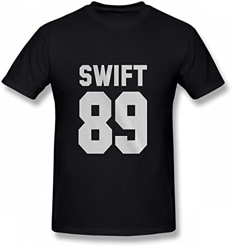 LOJSAQ Swift 89 Tshirt Popular Print T-Shirts Valentine Day Man Tee Black