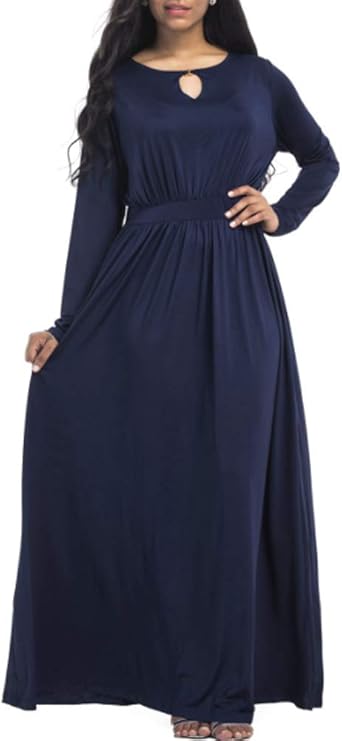 navy blue casual dress plus size