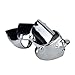 Gothic Punk Rock 55mm Long Armor Ring Silver