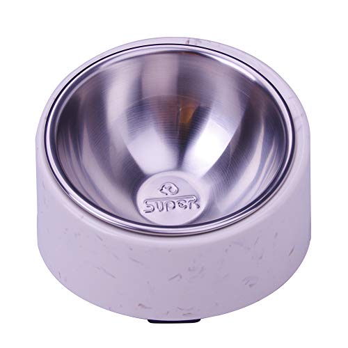 Super Design Mess Free 15 Slanted Bowl For Dogs And Cats Tilted Angle 