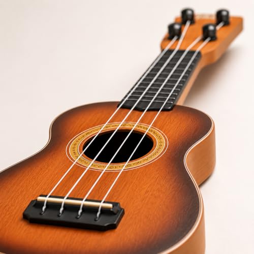 Ukulele Infantil Violão Infantil de Plástico Instrumento Musical Educativo para Crianças