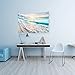 PROCIDA Home Tapestry Wall Hanging Nature Art Polyester Fabric Sea Beach Theme, Wall Decor For Dorm Room, Bedroom, Living Room, Nail Included - 60