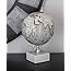 Deco 79 Marble And Plastic Decorative Globe, Blue/Silver/White, 20" X 13 - View #7