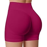 TRYTO Impulse Collection Compression Impact Shorts Women Hidden Scrunch Workout Seamless Squat Proof Short