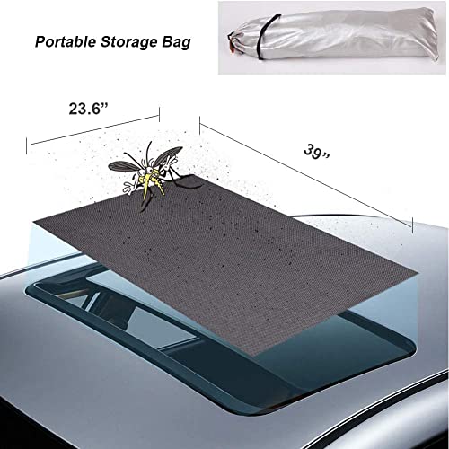 Car Sunroof Sun Shade Breathable Mesh, Car roof Cover for