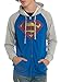 DC Comics Superman Color Block Raglan Zip Hoodie Size : Small