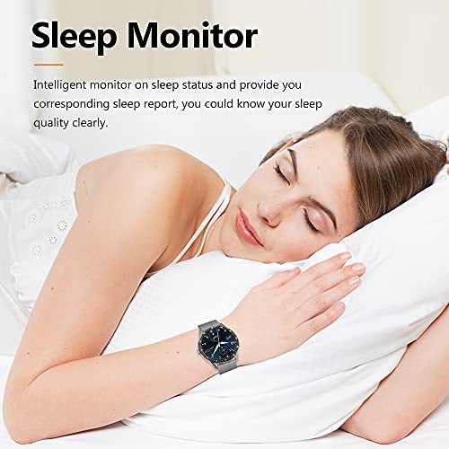 Android Smart Watch for Women and Men iPhone Compatible Fitness Tracker with Heart Rate Monitor Sports Watch for Men and Women IP68 Waterproof Modern and Elegant Wrist Band