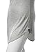 URBANCLEO Womens 3/4 Sleeves Mini Dress Jersey Long T-Shirt Hgray Small