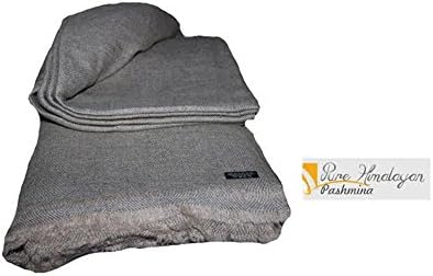 Natural Cashmere Blanket - Pure Pashmina Throw - Hand Made in Nepal By Pure Himalayan Pashmina - RRP $500