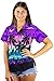 Funky Hawaiian Shirt for Women, Beach, Purple, XL