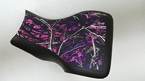 Hidden Comfort Camo Yamaha Grizzly 660 seat Cover -Muddy Girl Center/Black Sides and Back
