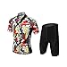 CH&Q Kids Cycling Jersey Set Boys Girls 3D Padded Shorts Road Mountain Bike Short Sleeve Jersey Set/Top/Shorts