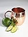 Inspired Basics Solid Copper Moscow Mule No Tin or Nickel Lining Mug Hammered Type Copper Mug 16 Oz Capacity by Inspired Basics