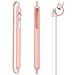 Kutop Compatible Apple Pencil Case, Soft Silicone Protective Cap Holder Sleeve Pouch Shockproof Drop Proof Cover for iPad Pro 9.7/10.5 Pen Accessories for Girls, Pink