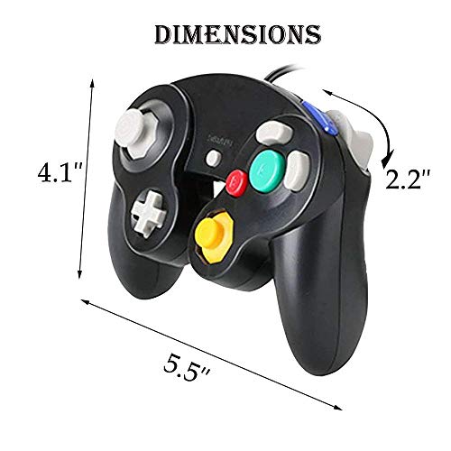 Reiso 2 Packs NGC Controllers Classic Wired Controller for Wii Gamecube