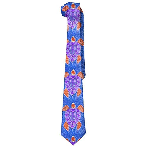 girdsunp Sea Turtle Hearts Men's Tie Long Necktie Stylish