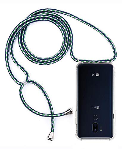 simplecase Mobile Phone Chain Suitable for LG G7/Thinq Crossbody Phone Case Necklace Black Case with Cord for Hanging Silicone Mobile Phone Protective Case with Strap/Cord with Case for Hanging