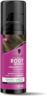 Schwarzkopf Root Retouch Instant Grey Coverage Spray Brown 120ml Sweat Rain view 1